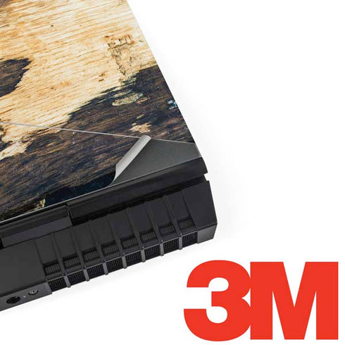 Blue Resin Wood Dell Alienware Skin